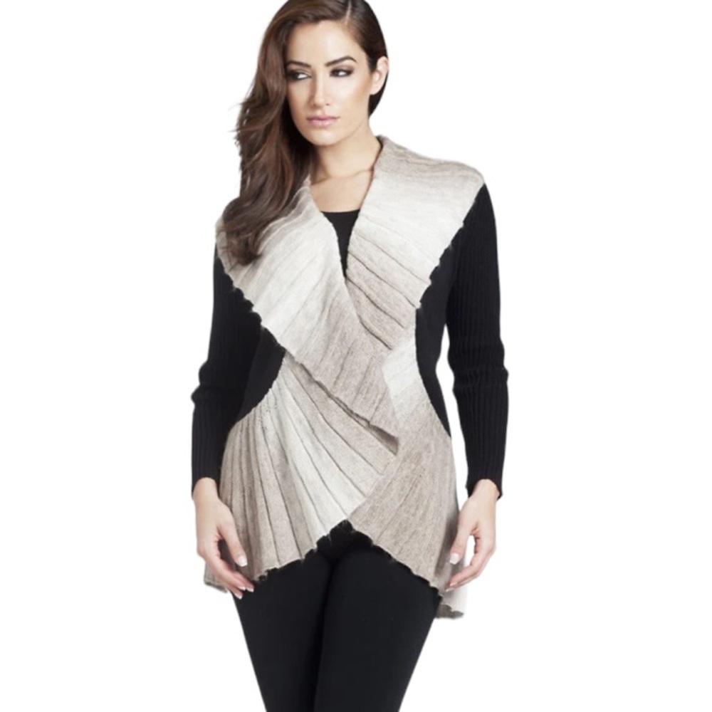 Signature Ombré  Wrap Sweater with Pin by Angel Apparel in Size XL